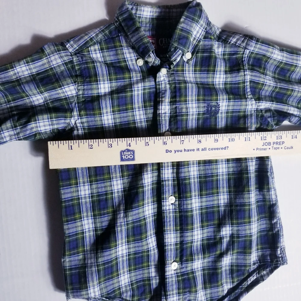 CHAPS TODDLER BOYS BUTTON DOWN SHIRT SIZE 3/3T